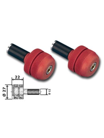 ANTIVIBRANTE IN ALLUMINIO ANODIZZATO CON ZIGRINATURA DIAM.12