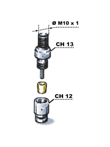RACCORDO MASCHIO IN ACCIAIO